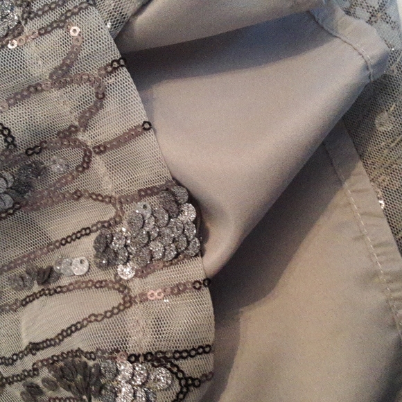 BB DAKOTA Roselyn Silver Sequin Sleeveless Mini Shift Dress - Picture 10 of 15